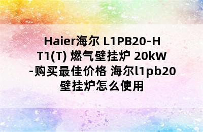 Haier海尔 L1PB20-HT1(T) 燃气壁挂炉 20kW-购买最佳价格 海尔l1pb20壁挂炉怎么使用